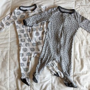 🌟3 for $15🌟2pc Cloud Island Cotton Footed Pajamas 3-6 months